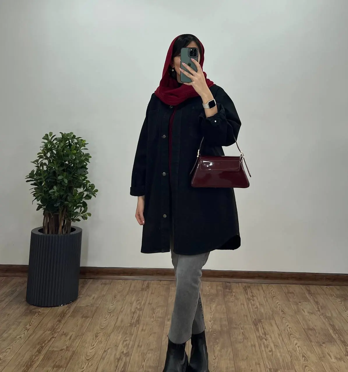 مانتو کتان پاییزه کارن